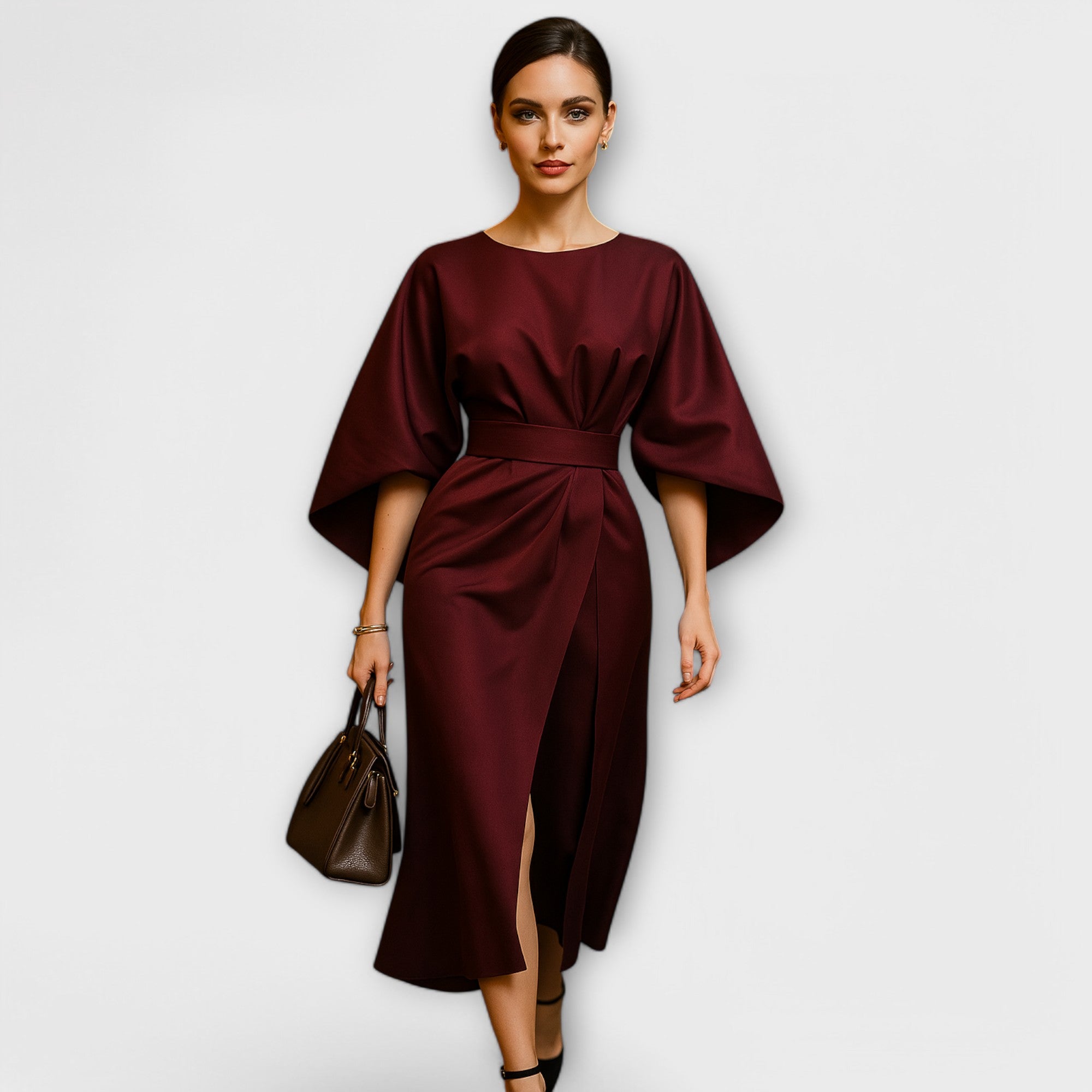 Saara - Elegantti mekko hihoilla