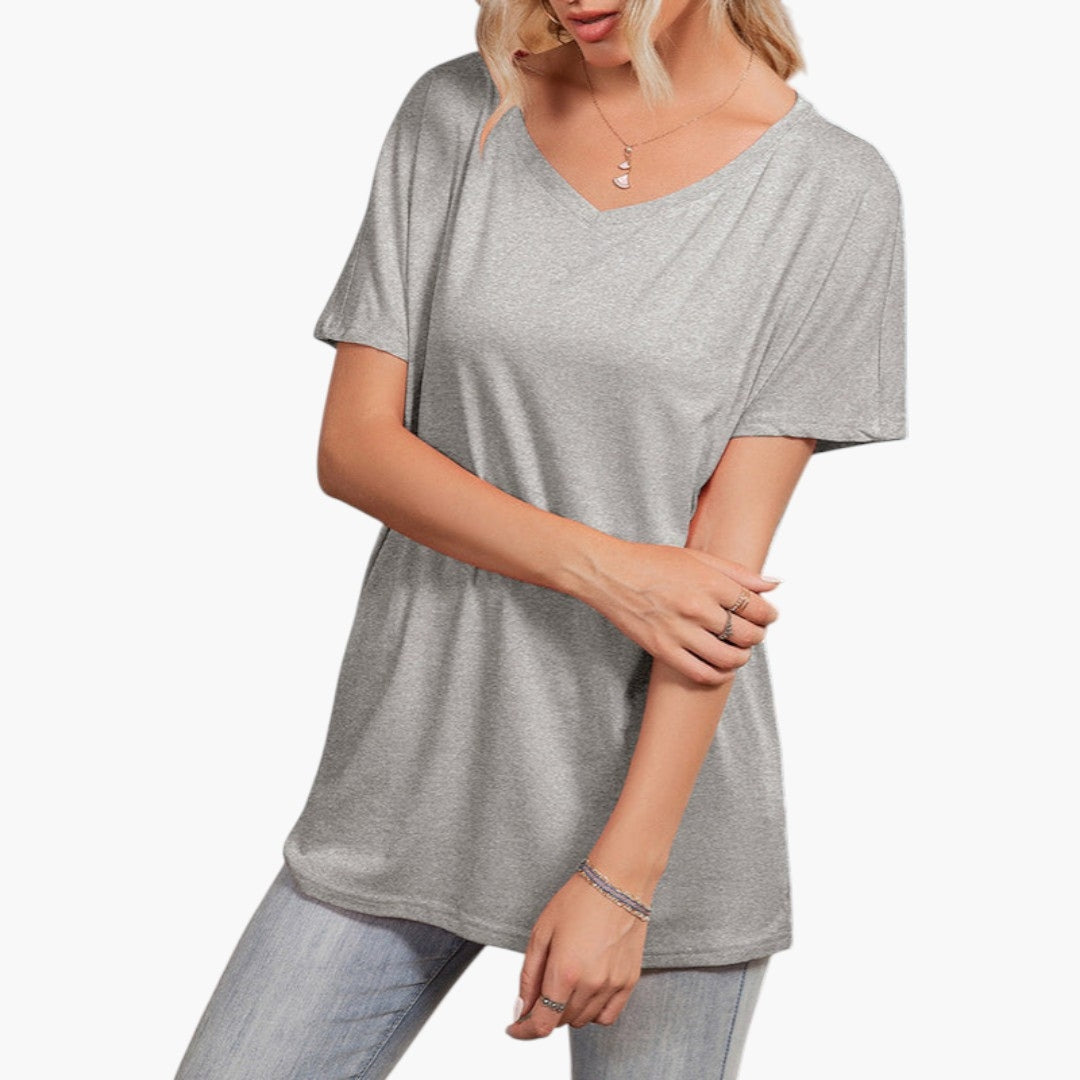 Amanda - paita epäsymmetrisellä pääntiellä