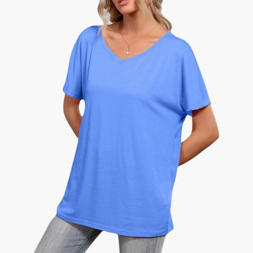 Amanda - paita epäsymmetrisellä pääntiellä